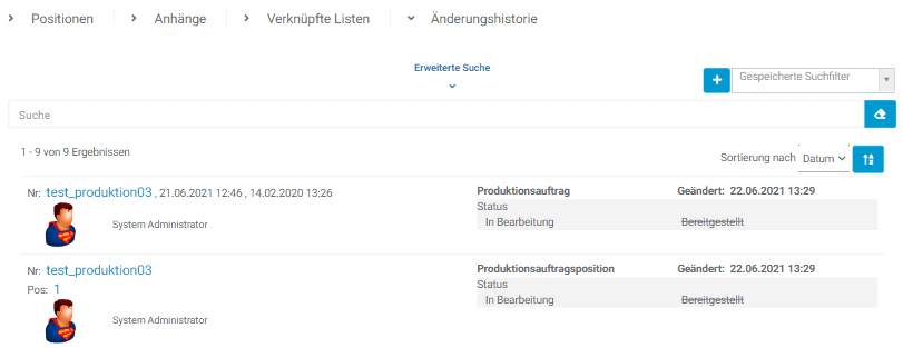 Änderungshistorie